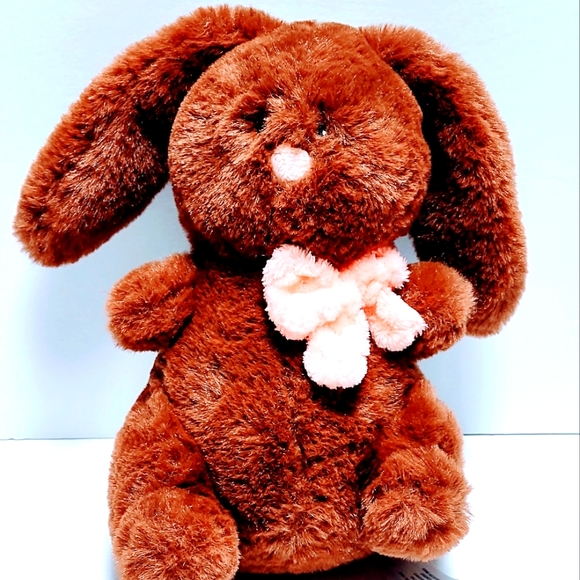 Animal Adventure Chocolate Bunny lop Eared 8 in plush collectible stuffed animal - Picture 4 of 8